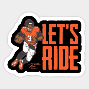 Russell Wilson Let's Ride Sticker